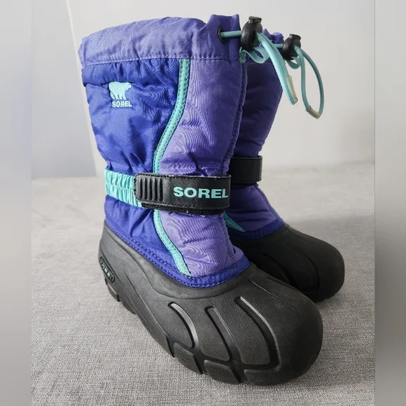 Sorel Kids Flurry Boots sz 2 - Picture 2 of 8